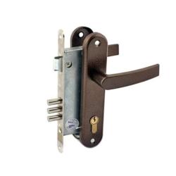 Замок врезной ПРОСАМ 4-3 Медный антик