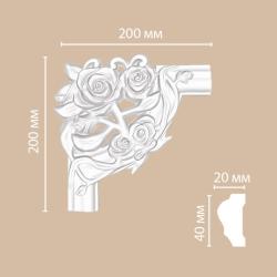 Угловой элемент DECOMASTER 200*200*20 мм DP-304D  
