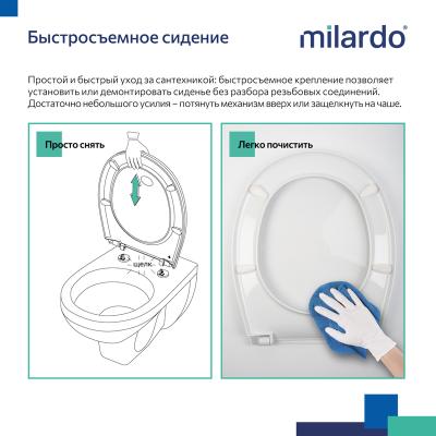 Сиденье для унитаза MILARDO 030PP0EM31 