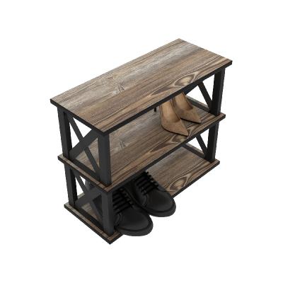 Обувница ЭВЕСТ Лофт 9005 Муар Намибия 750*300*490 мм