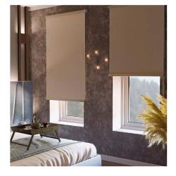 Рулонная штора PIKAMO Blackout Midnight бежевый 73х170 см