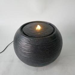 Фонтан GLQ Чаша-шар Графит 35,5*35,5*27,5 см