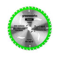 Диск пильный GREENWORKS 184*20 мм 40T для пилы 1500907