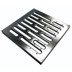 Решетка стальная оцинкованная для дождеприемника GIDROLICA Point 300*300 мм