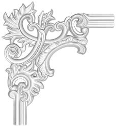 Угловой элемент DECOMASTER 325*360*25 мм 97803-2L