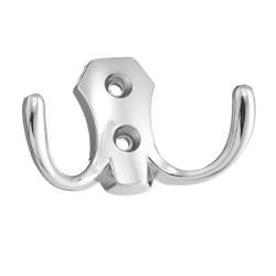 Крючок двухрожковый хром WP8904