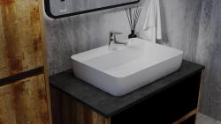Столешница под раковину VIANT Neo бетон лофт 80*46 см