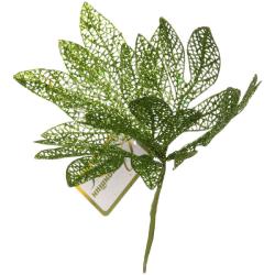 Декоративная веточка СЕРПАНТИН Сказочный листопад нежный зеленый 25 см