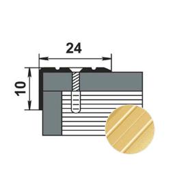 Профиль угловой ЛУКА ПУ 01 Золото 02 1,8 м