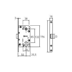 Корпус замка ARCHIE LM 5212 CL Античный кофе/античная бронза