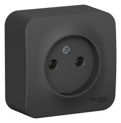 Розетка SYSTEME ELECTRIC Blanca антрацит BLNRA000116
