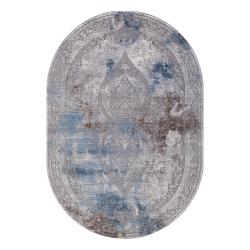 Ковер ARMINA 03879A BLUE/BLUE овал размер 0,8 х 1,5м