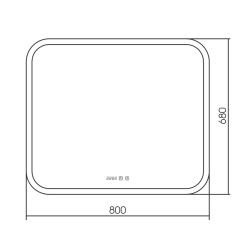 Зеркало SILVER MIRRORS Стив-3 80*68 см