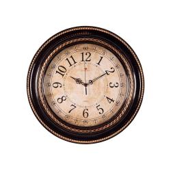 Часы настенные 45,5 см Плетение корпус черн.+бронза  /5232-117/Рубин/