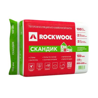 Минеральный утеплитель ROCKWOOL Лайт баттс скандик 100 мм