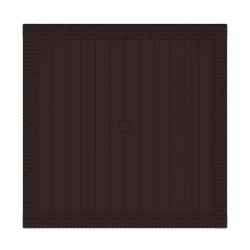Стол садовый АЛЬТЕРНАТИВА Ротанг-плюс Мокко 940*940*740 мм