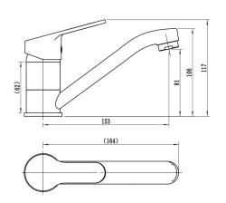 Смеситель для кухни VODA Tide TD15