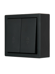 Переключатель LEZARD Leto 2 клавиши черный бархат 752-4200-106 