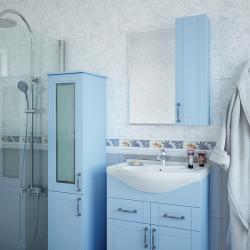 Зеркальный шкаф SANFLOR Глория 65 R серый 59,6*71 см