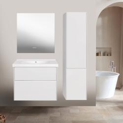 Тумба с раковиной ASB WOOD LINE Гранада 80 белый софт