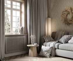 Экран для радиатора COSCA DECOR Модерн Дамаско Дуб серый 120*60 см