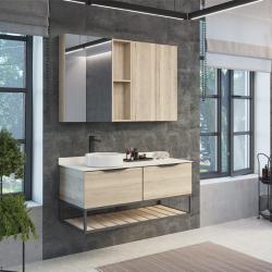 Тумба с раковиной COMFORTY Порто 120 дуб дымчатый 1 раковина