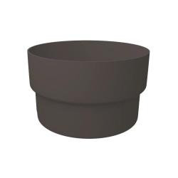 Муфта трубы GRAND LINE ПВХ соединительная графит 120/90 мм