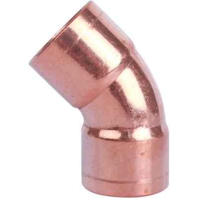 Уголок медный HAILIANG двухраструбный 28 мм 45° Уголок медный HAILIANG двухраструбный 28 мм 45°