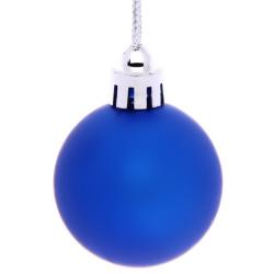 Набор шаров СЕРПАНТИН Матовый синий 6 см