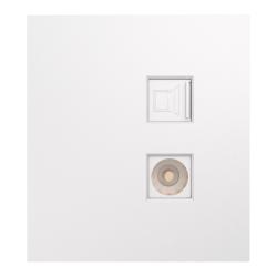 Розетка комбинированная KRANZ Strong TV/RJ45 жемчуг KR-78-0722-4