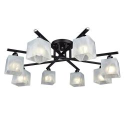 Люстра ЛИГА СВЕТА PC20700 BK+CR/8C Черный, хром