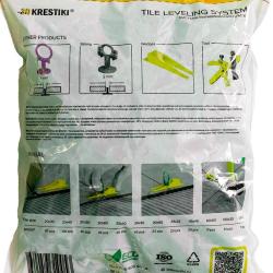 Зажимы для СВП 3D КРЕСТИКИ Profi 1,5 мм 500 шт