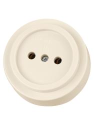 Розетка сетевая TDM Ретро слоновая кость SQ1806-0526