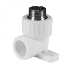 Уголок ПП VALFEX полипропилен комбинированный с креплением 25 мм 1/2" НР