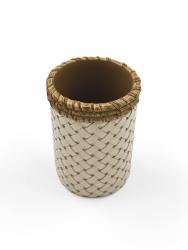 Стакан для зубной пасты JOY HOME Плетение бежевый