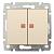 Механизм выключателя LEGRAND Valena 2 клавиши с подсветкой кремовый 774328
