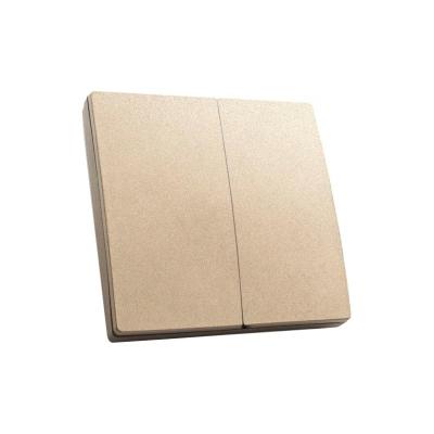 Выключатель беспроводной FERON 2 клавиши золотой 41726