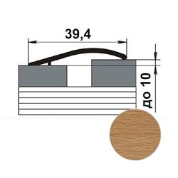 Профиль разноуровневый ЛУКА ЛР 02 ламинированный Бук натуральный 4083 н 0,9 м
