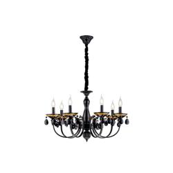 Люстра ЛАЙТ СФЕРА 1634/7D BK+GD Черный