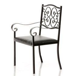 Кресло ФАБРИКА ИНТЕРЬЕРНОЙ КОВКИ Черный 64*50*90 см