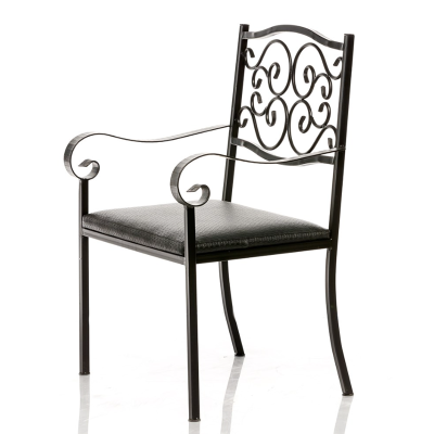 Кресло ФАБРИКА ИНТЕРЬЕРНОЙ КОВКИ Черный 64*50*90 см Кресло ФАБРИКА ИНТЕРЬЕРНОЙ КОВКИ Черный 64*50*90 см