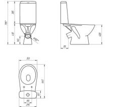 Унитаз-компакт CERSANIT Flavis