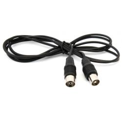 Шнур REXANT TV-штекер/TV-гнездо черный 1,5 м