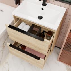 Тумба с раковиной LA FENICE Tesoro 60 дуб Небраска натуральный