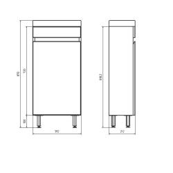 Тумба с раковиной АСБ-МЕБЕЛЬ Марко 40 