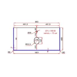 Тумба LA FENICE Cubo Twin 100 серо-зеленый Granit Black Olive Light Lappato