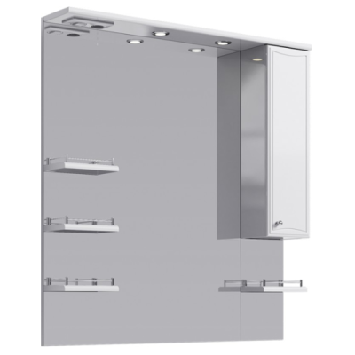 Зеркальный шкаф AQWELLA Barcelona 100*108 см