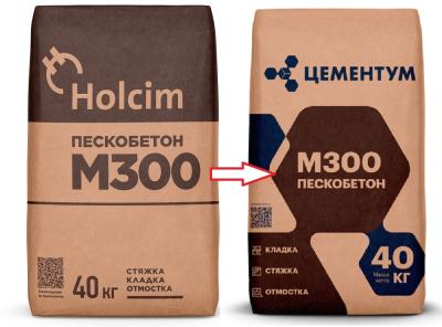 Пескобетон ЦЕМЕНТУМ М-300 40 кг