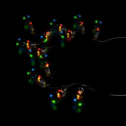 Гирлянда Нить GAUSS Solar 2 режима мультиколор 3,8 м