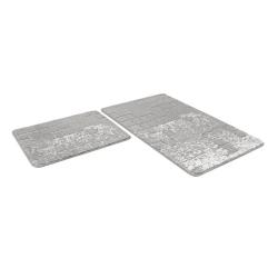 Набор ковриков для ванной SHAHINTEX Vintage серый V001